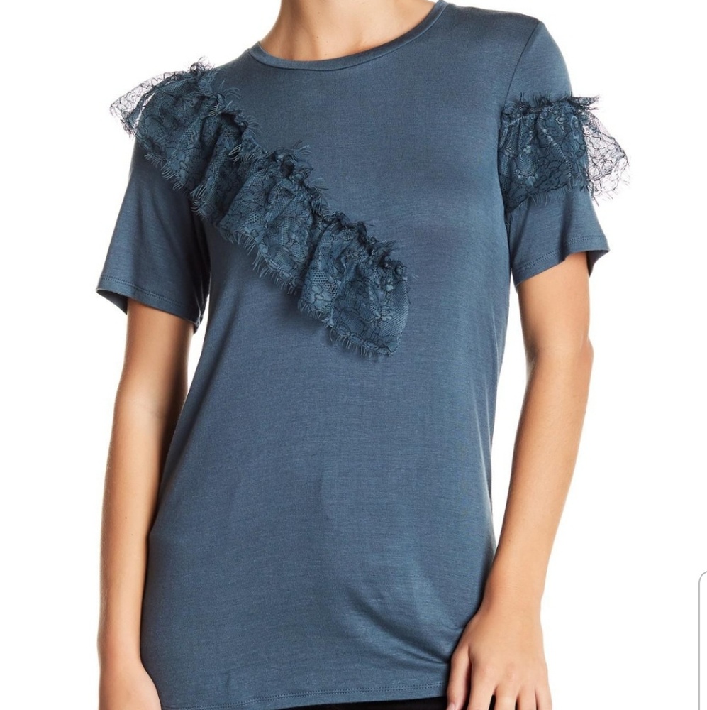 Hiatus Blue Lace Top